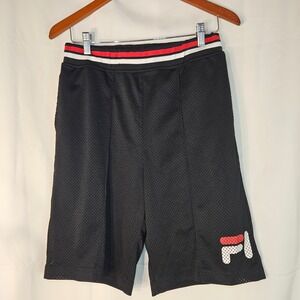Fila Urban Outfitters Mesh‎ Shorts Lined Athletic Casual Black Size M